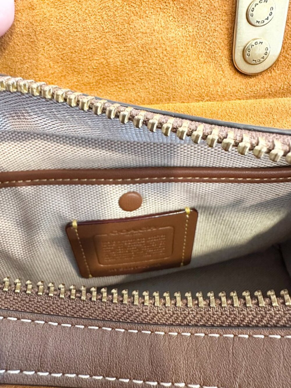 COACH Rogue 25 Signature Textile Jacquard – Brown/Tan - Picture 14 of 16